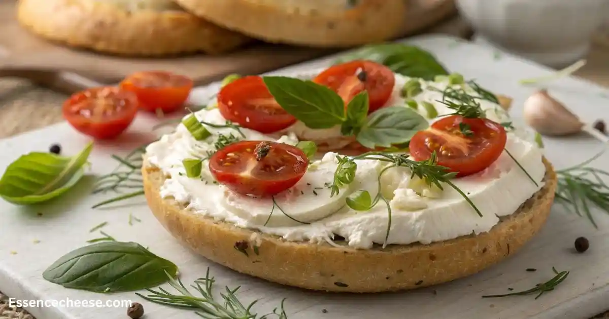 Cream cheese bagel
