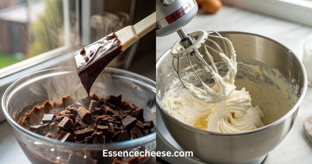 step by step chocolate cheesecake mousse