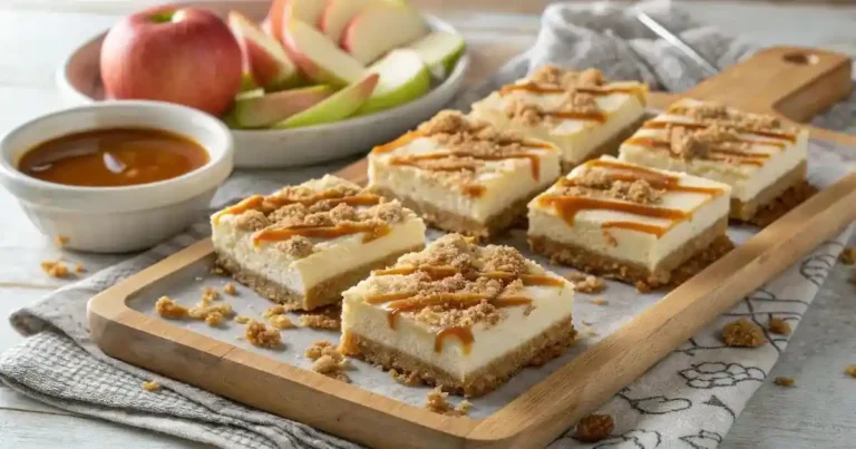 Caramel Apple Cheesecake Bars