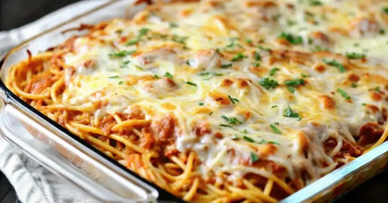 Cream Cheese in Baked Spaghetti