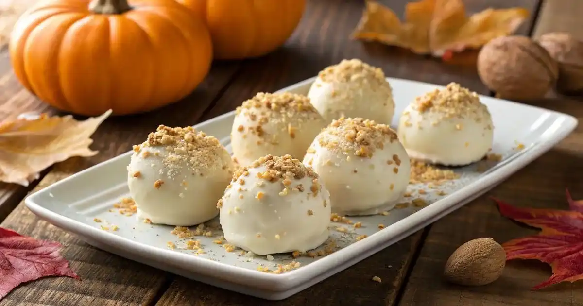 Pumpkin Cheesecake Balls
