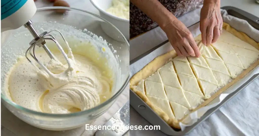 Sopapilla Cheesecake Recipe step by step